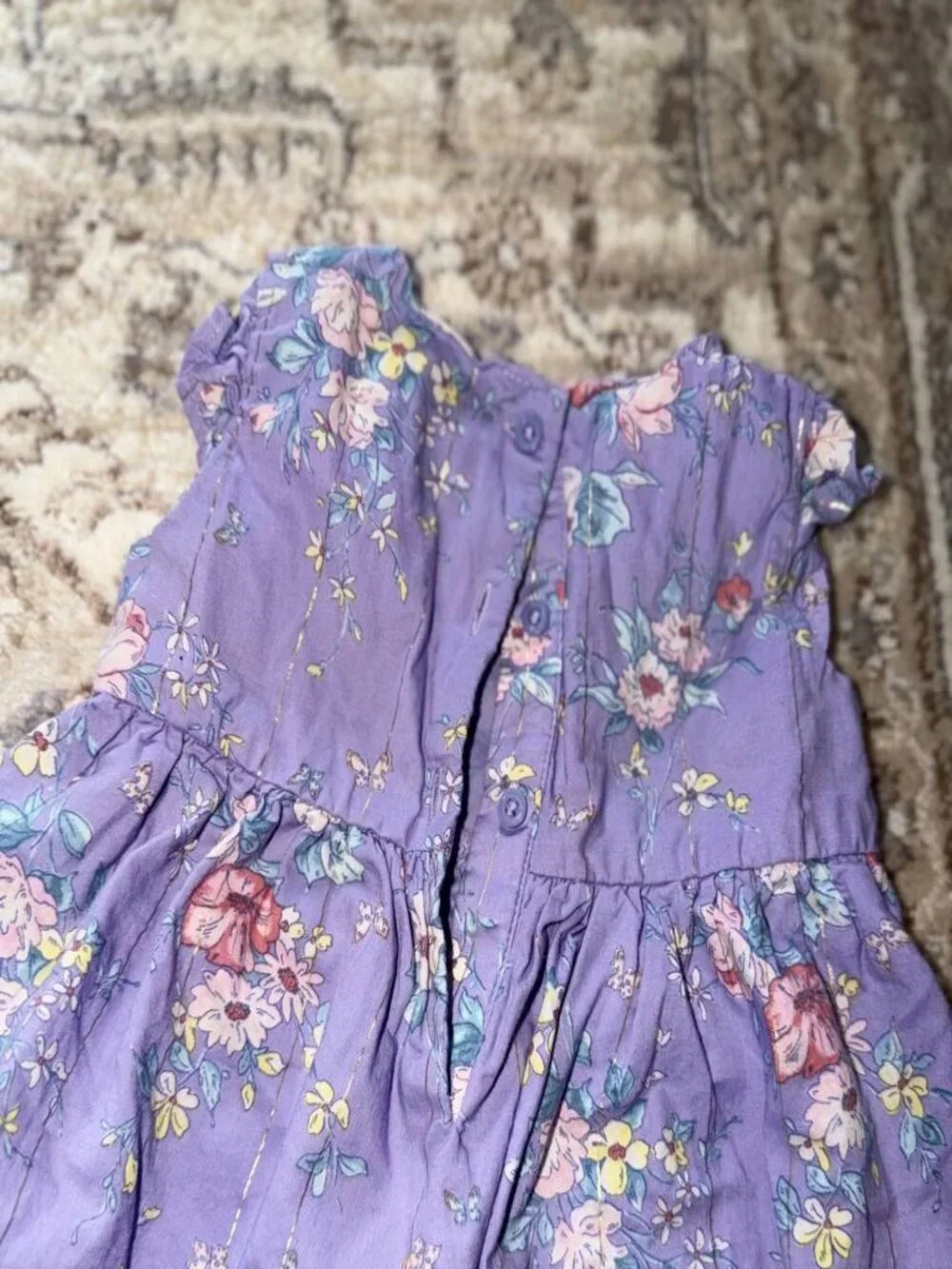 OshKosh B'gosh Purple Floral Baby Dress 2T